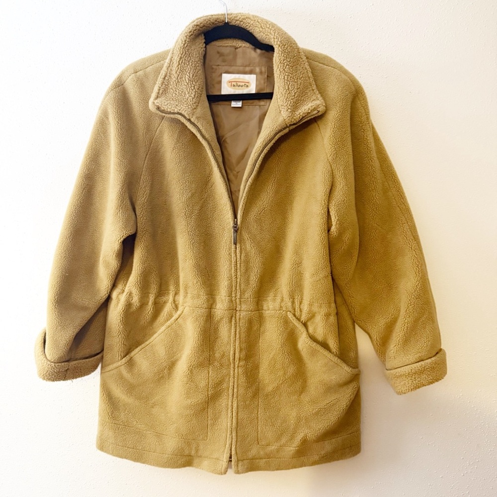 Talbots Brown Fleece Jacket Womens Size Medium
